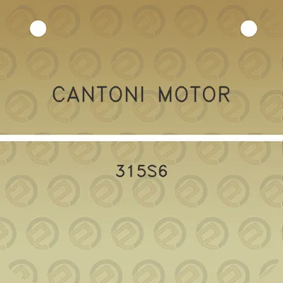 cantoni-motor-315s6