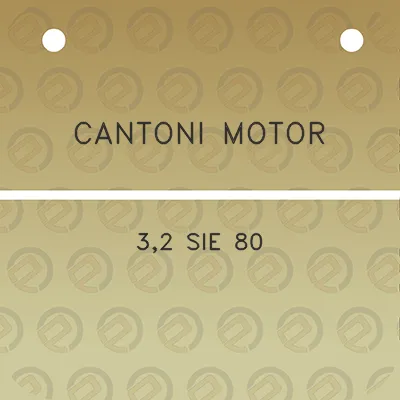 cantoni-motor-32-sie-80