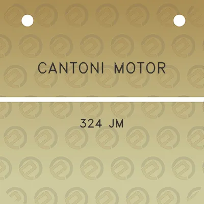 cantoni-motor-324-jm