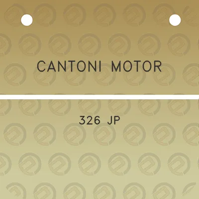 cantoni-motor-326-jp