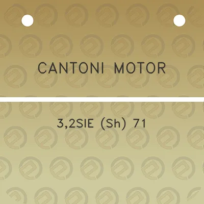 cantoni-motor-32sie-sh-71