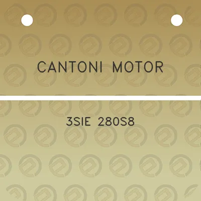 cantoni-motor-3sie-280s8