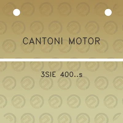 cantoni-motor-3sie-400s