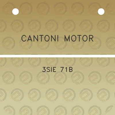 cantoni-motor-3sie-71b