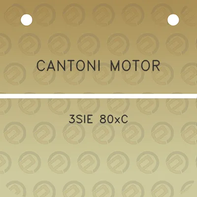 cantoni-motor-3sie-80xc