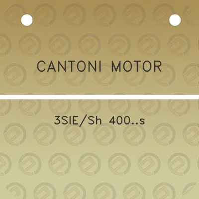 cantoni-motor-3siesh-400s