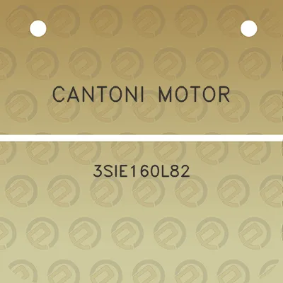 cantoni-motor-3sie160l82