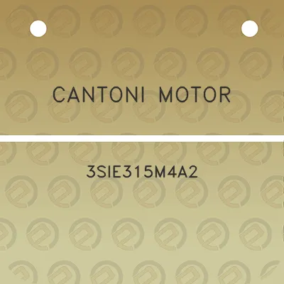 cantoni-motor-3sie315m4a2