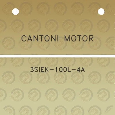 cantoni-motor-3siek-100l-4a