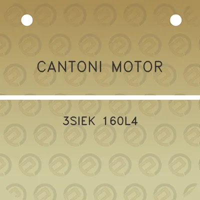 cantoni-motor-3siek-160l4