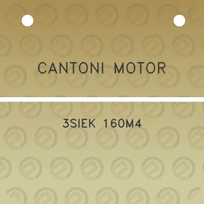 cantoni-motor-3siek-160m4