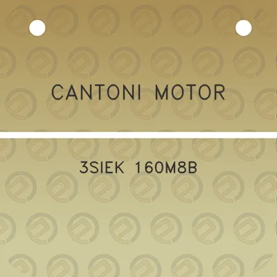 cantoni-motor-3siek-160m8b