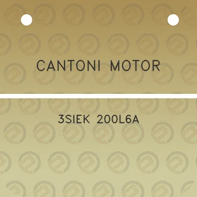 cantoni-motor-3siek-200l6a