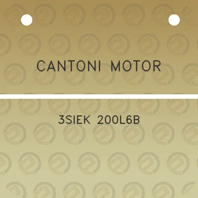 cantoni-motor-3siek-200l6b