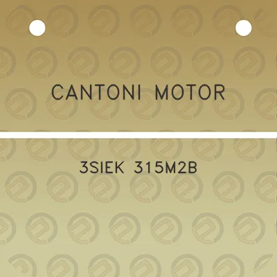 cantoni-motor-3siek-315m2b