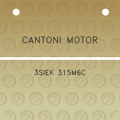 cantoni-motor-3siek-315m6c