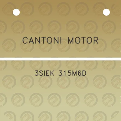 cantoni-motor-3siek-315m6d