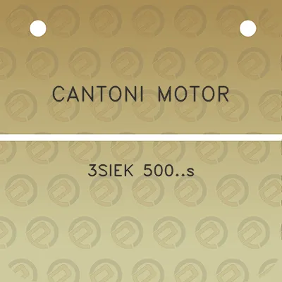 cantoni-motor-3siek-500s