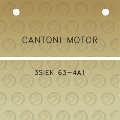 cantoni-motor-3siek-63-4a1