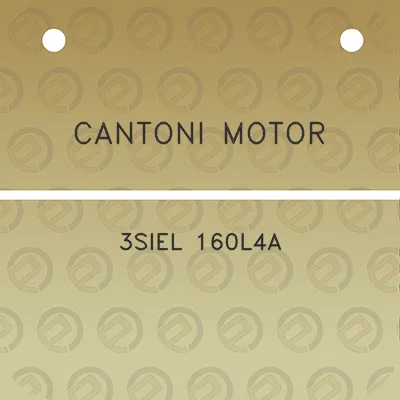 cantoni-motor-3siel-160l4a