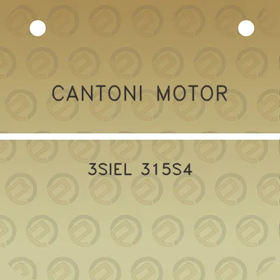 cantoni-motor-3siel-315s4