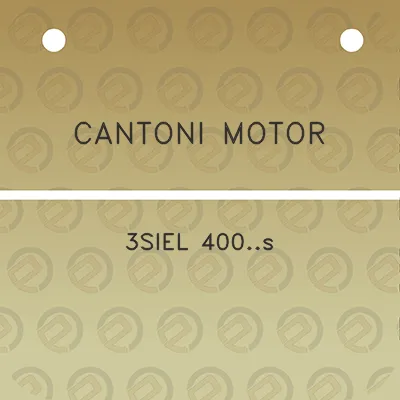 cantoni-motor-3siel-400s