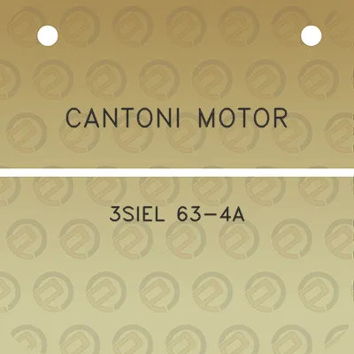 cantoni-motor-3siel-63-4a