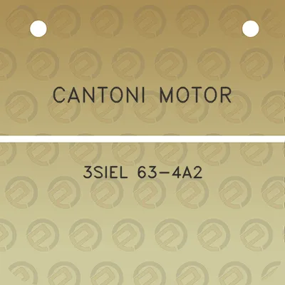 cantoni-motor-3siel-63-4a2