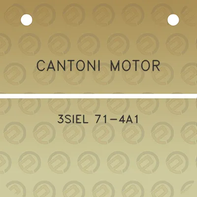 cantoni-motor-3siel-71-4a1