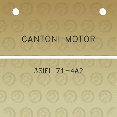 cantoni-motor-3siel-71-4a2