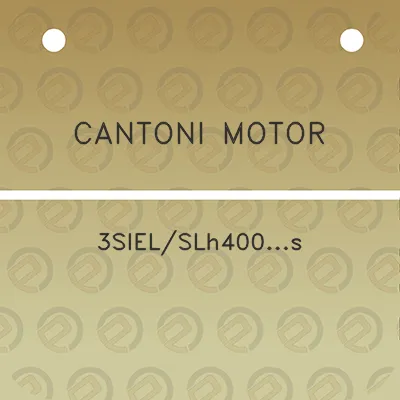 cantoni-motor-3sielslh400s