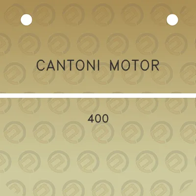 cantoni-motor-400