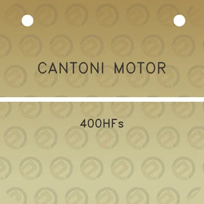 cantoni-motor-400hfs