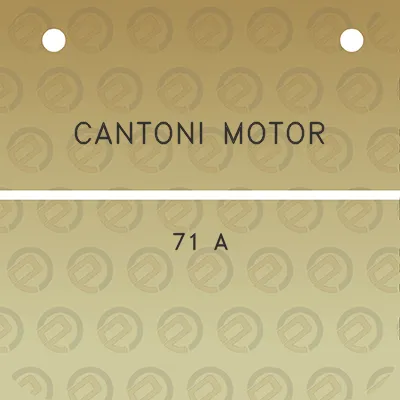 cantoni-motor-71-a