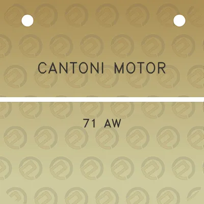 cantoni-motor-71-aw