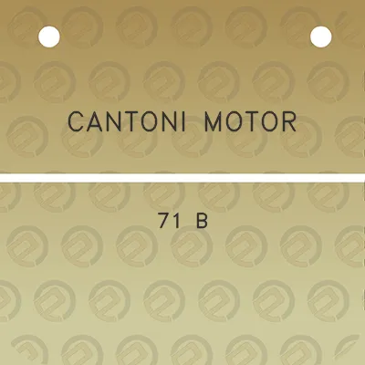 cantoni-motor-71-b