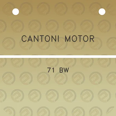 cantoni-motor-71-bw