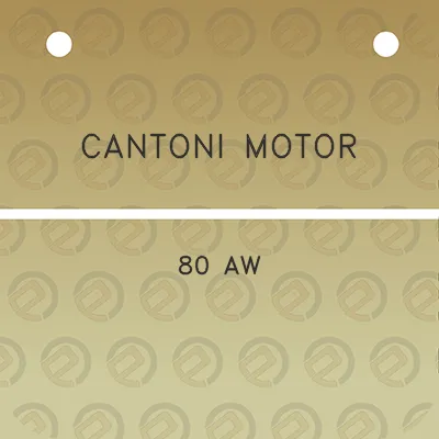 cantoni-motor-80-aw