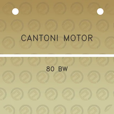 cantoni-motor-80-bw