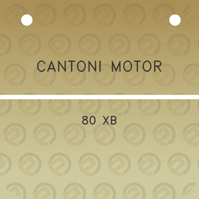 cantoni-motor-80-xb