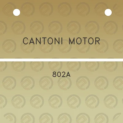 cantoni-motor-802a