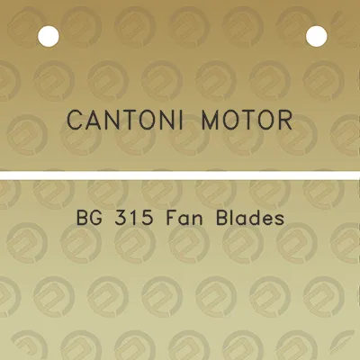 cantoni-motor-bg-315-fan-blades