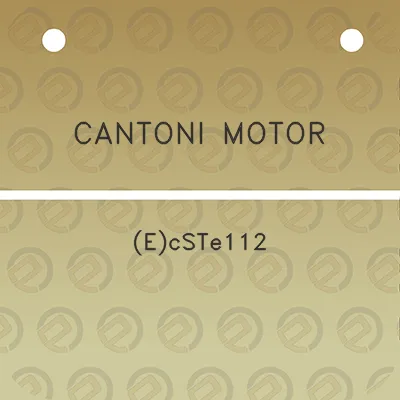 cantoni-motor-ecste112