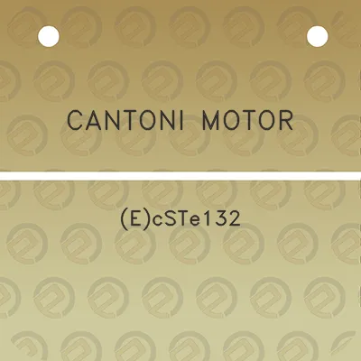 cantoni-motor-ecste132