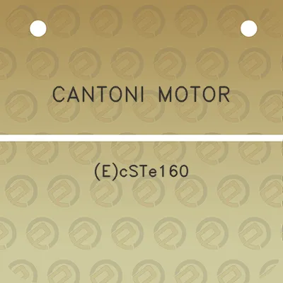 cantoni-motor-ecste160