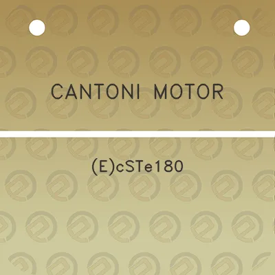 cantoni-motor-ecste180