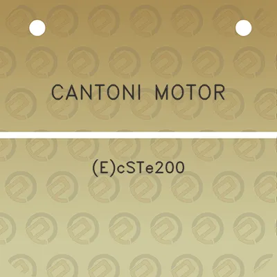 cantoni-motor-ecste200