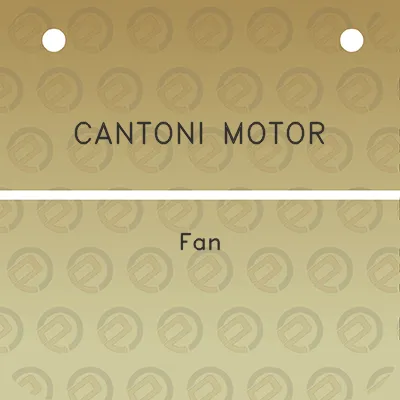 cantoni-motor-fan