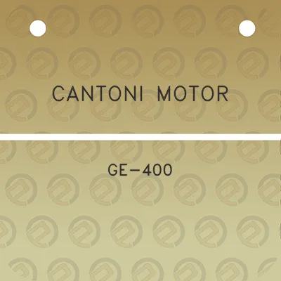 cantoni-motor-ge-400