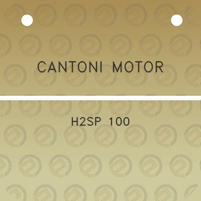 cantoni-motor-h2sp-100